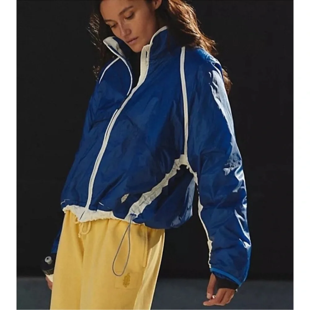 FP Movement Earth Gem Packable Zip Up Jacket in Blue NWOT Gorpcore - Picture 1 of 1
